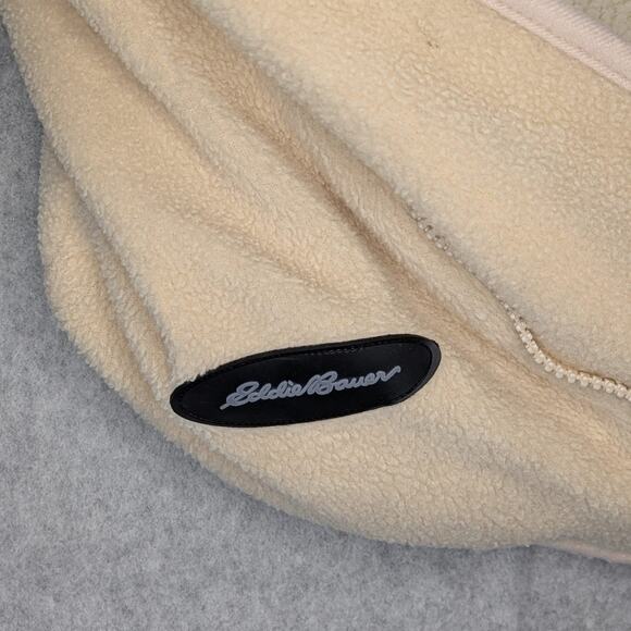Eddie Bauer Car Baby Seat Stroller Cover Cream Fleece - Picture 7 of 16